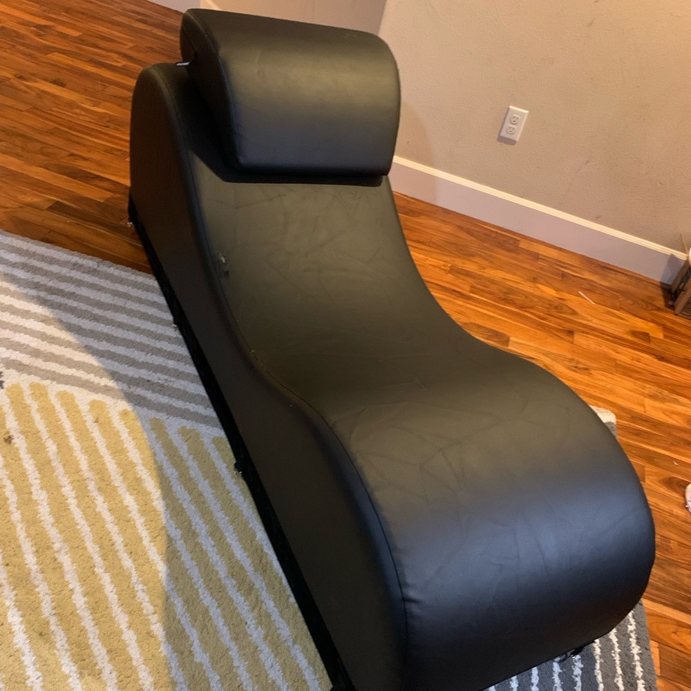 Leather with pillow had it for a year need to move no room for it